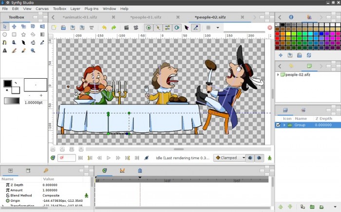 animating in synfig studio