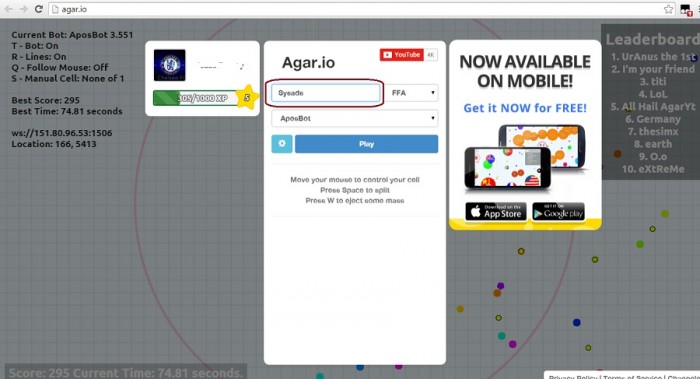 google chrome web store agar.io bots