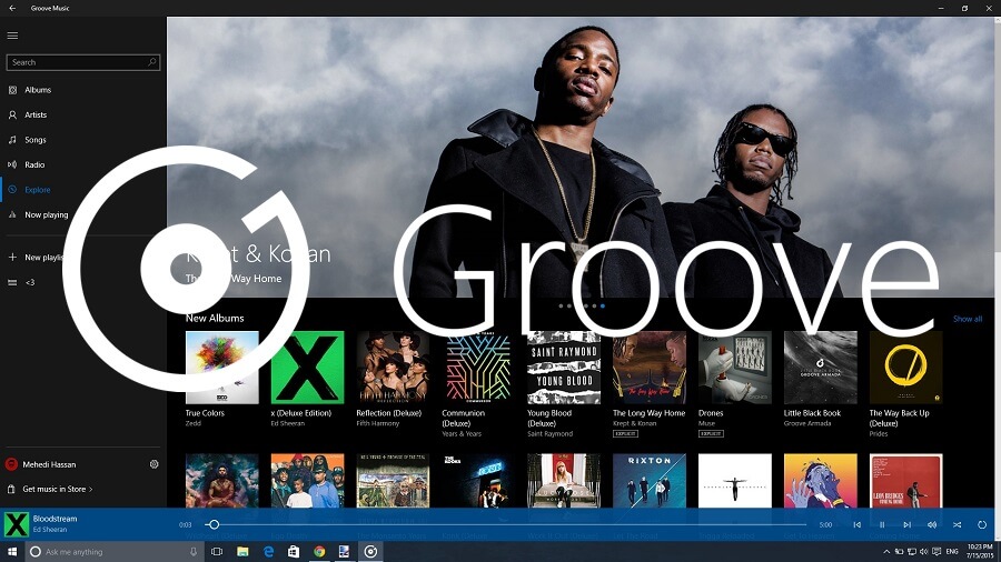 download groove music player for windows 10