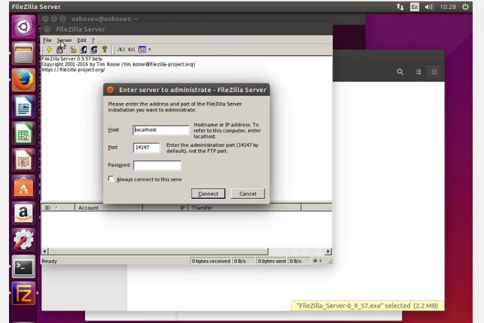 filezilla linux