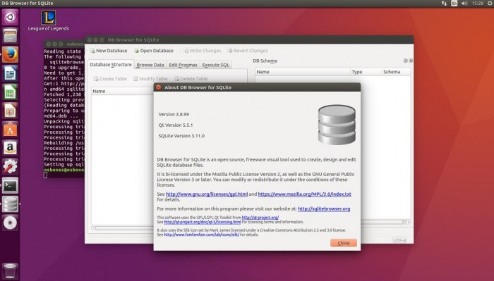 how to install sqlite db browser in linux int