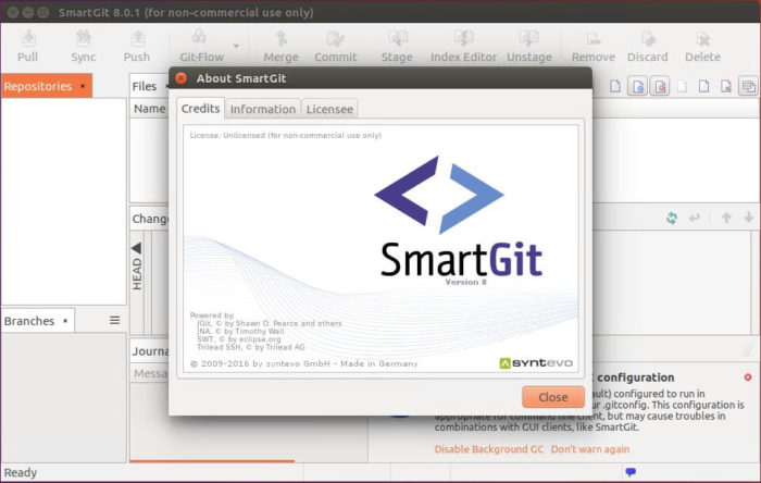 smartgit on arch linux