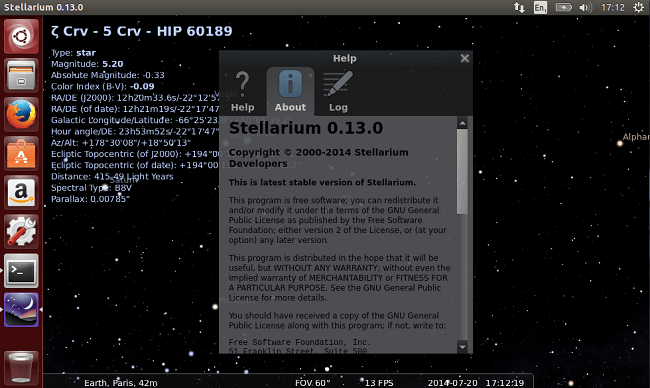 stellarium ubuntu