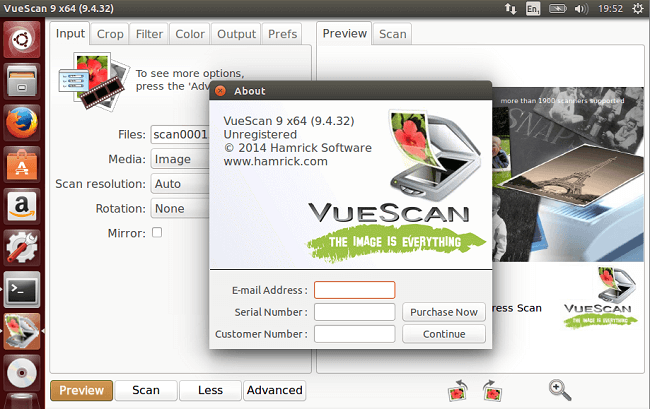 instaling VueScan + x64 9.8.17